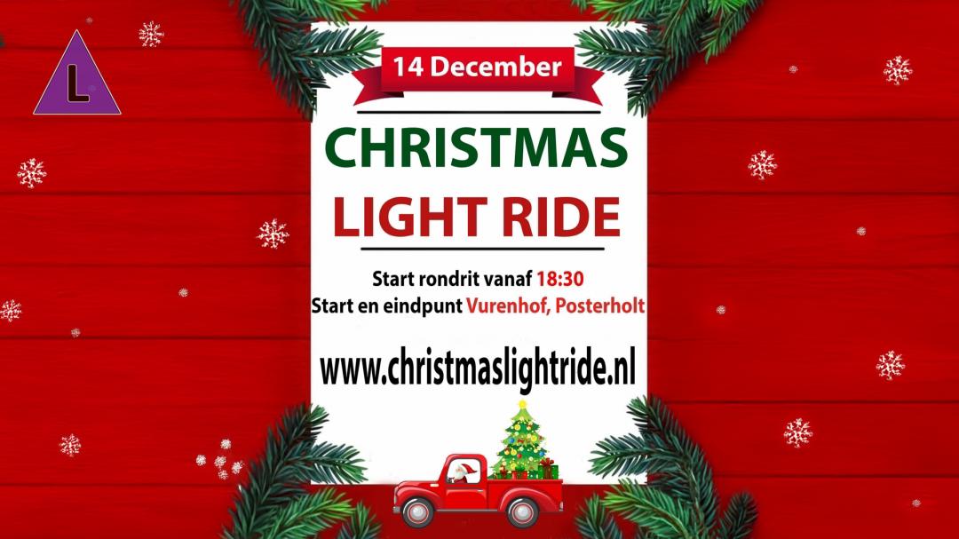 Eerste Christmas Light Ride in Roerdalen