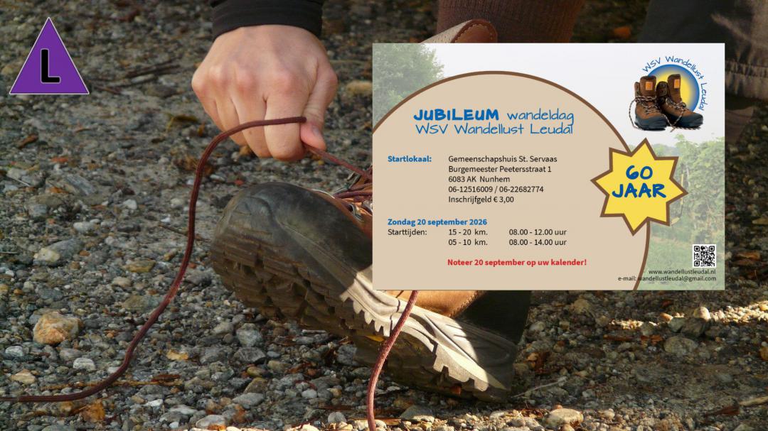 Jubileumwandeling 60-jarige WSV Wanderlust Leudal Jubileumwandeling 60-jarige WSV Wanderlust Leudal