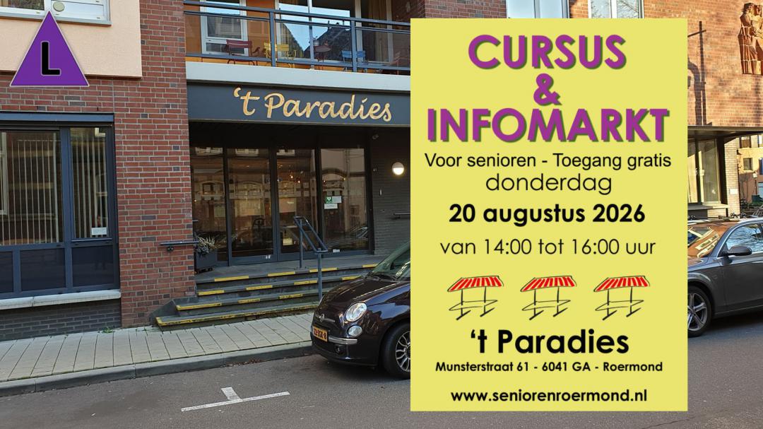 Seniorenraad Roermond - Cursus- en informatiemarkt in 