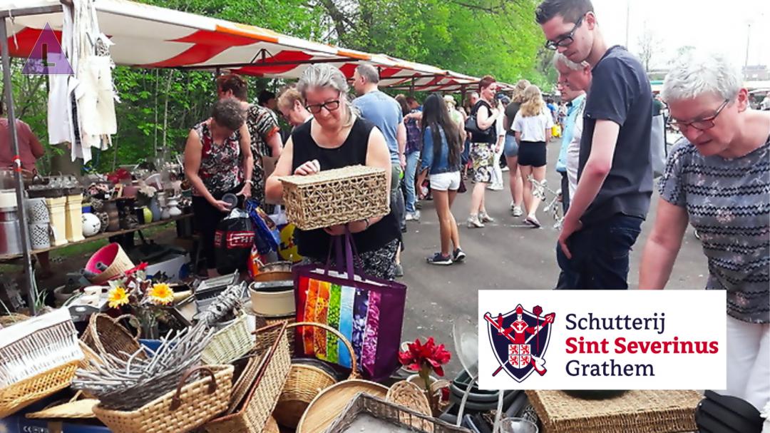 Grote rommel- en vrijmarkt in Grathem