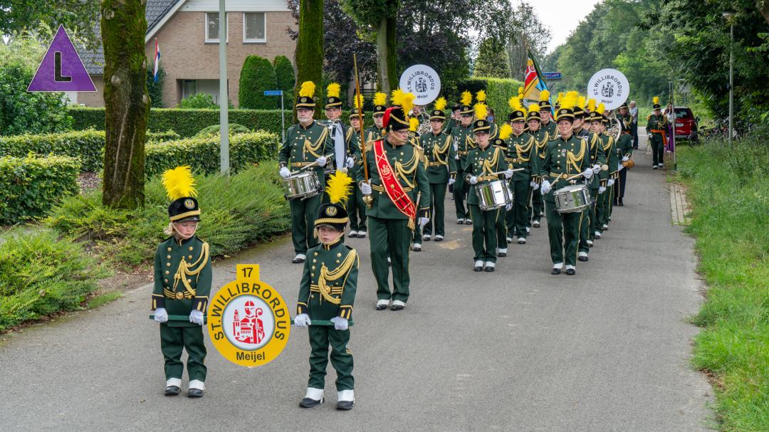 Sfeerimpressie schuttersfeest bij schutterij Sint Margaretha in Ittervoort