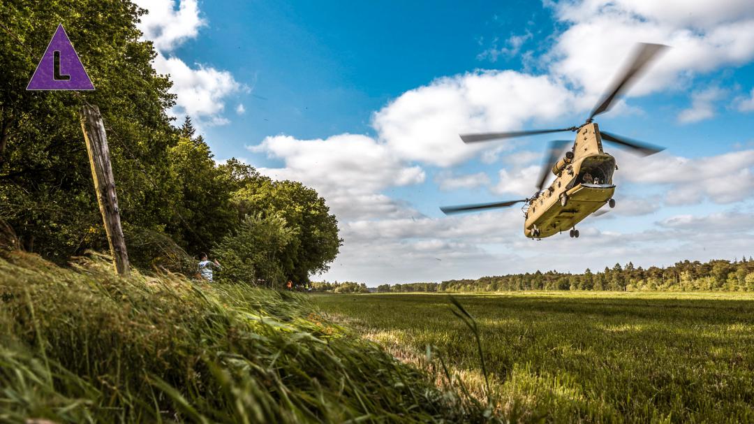 Chinook transporthelikopter van Koninklijke Luchtmacht