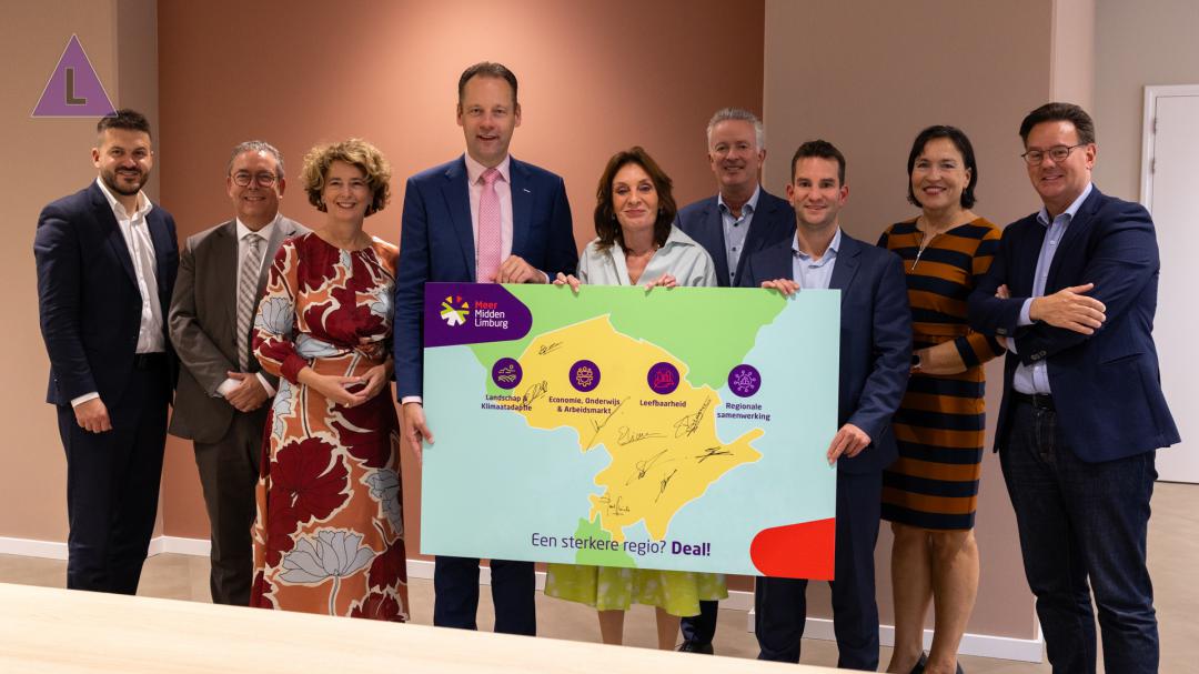 Ondertekening samenwerkingsovereenkomst Regio Deal Midden-Limburg