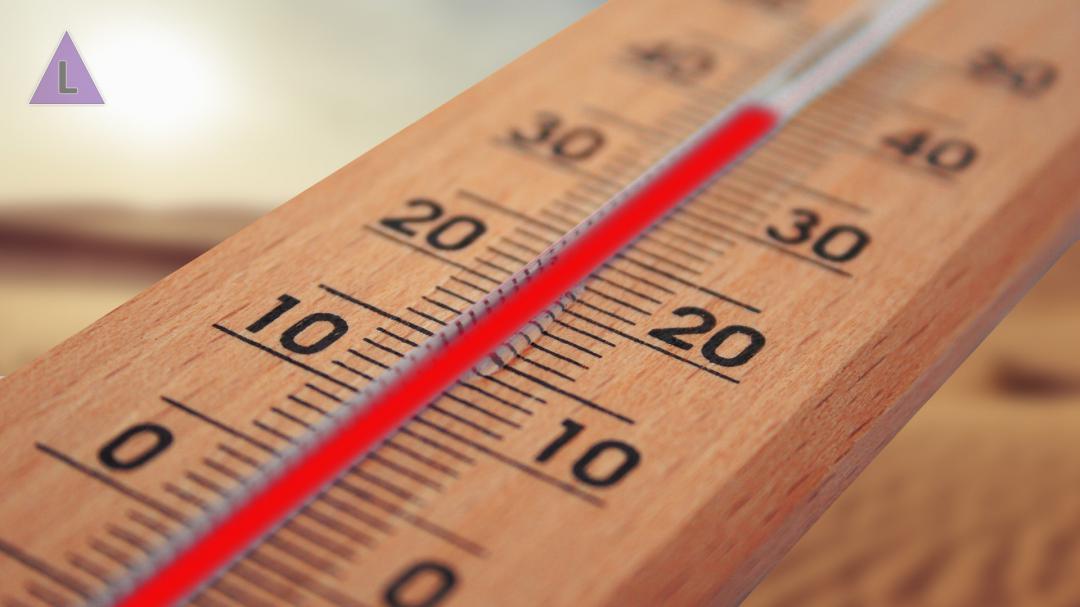 de thermometer geeft tropische temperaturen aan de thermometer geeft tropische temperaturen aan