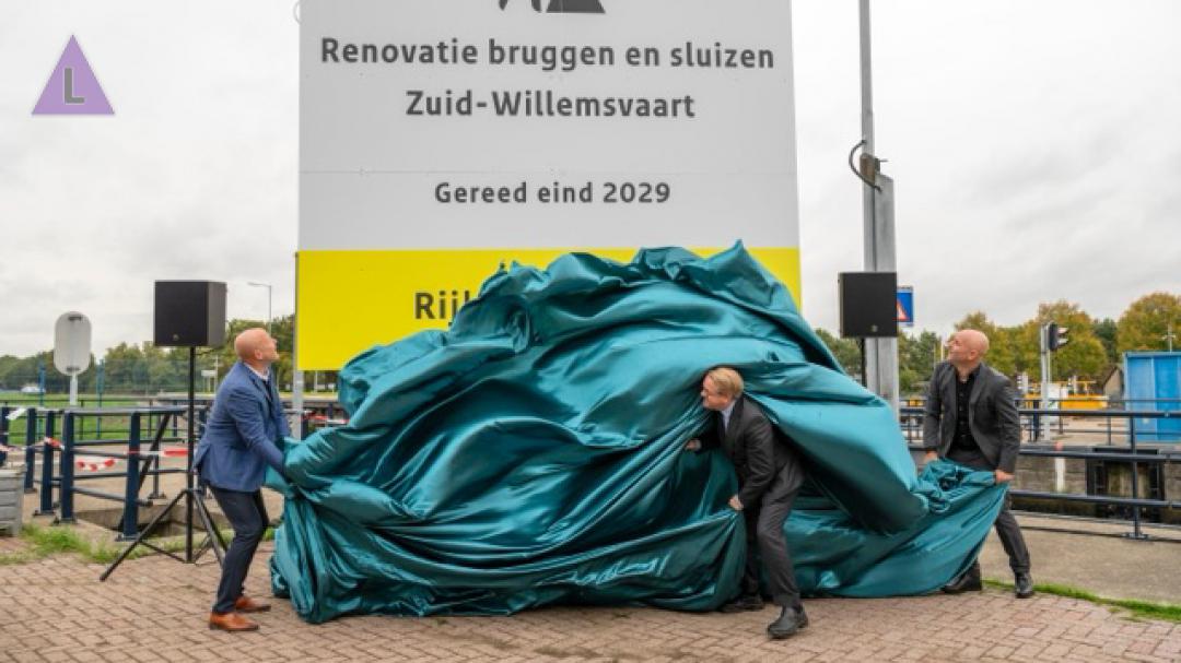 Aftrap grootschalige sluizenrenovatie Zuid-Willemsvaart bij sluis Panheel