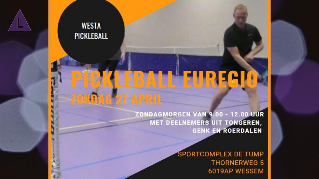 Westa organiseert het Euregio toernooi Pickleball in Wessem