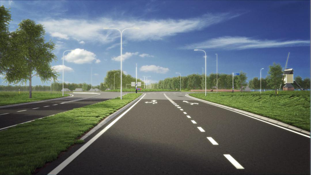 3D video-impressie toekomstige N280 Leudal