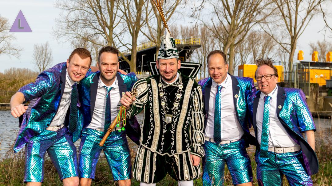 Prins Jeroen I en het jeugdprinsenpaar Max I en Joes I in Linne