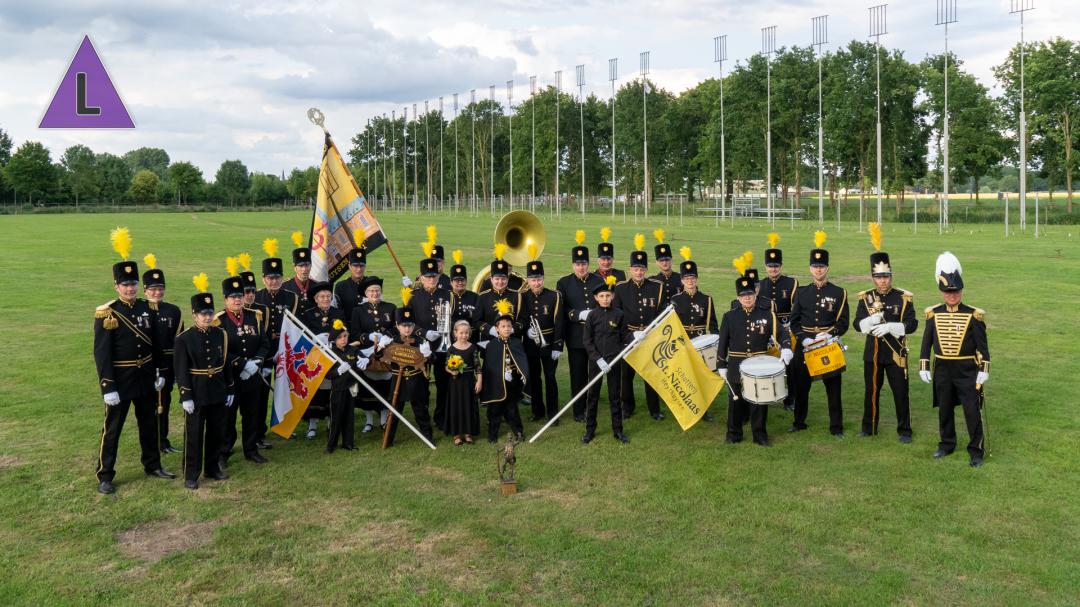 Schutterij St. Nicolaas neemt promotiefilmpje op voor OLS 2025