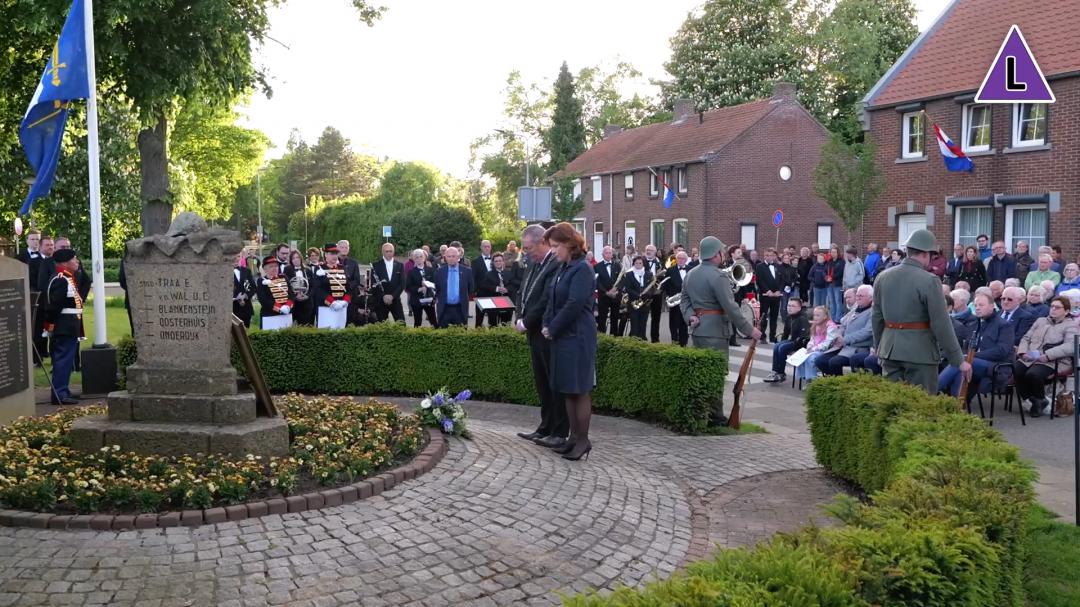 Sfeerimpressie Dodenherdenking Maasgouw 2025 in Wessem