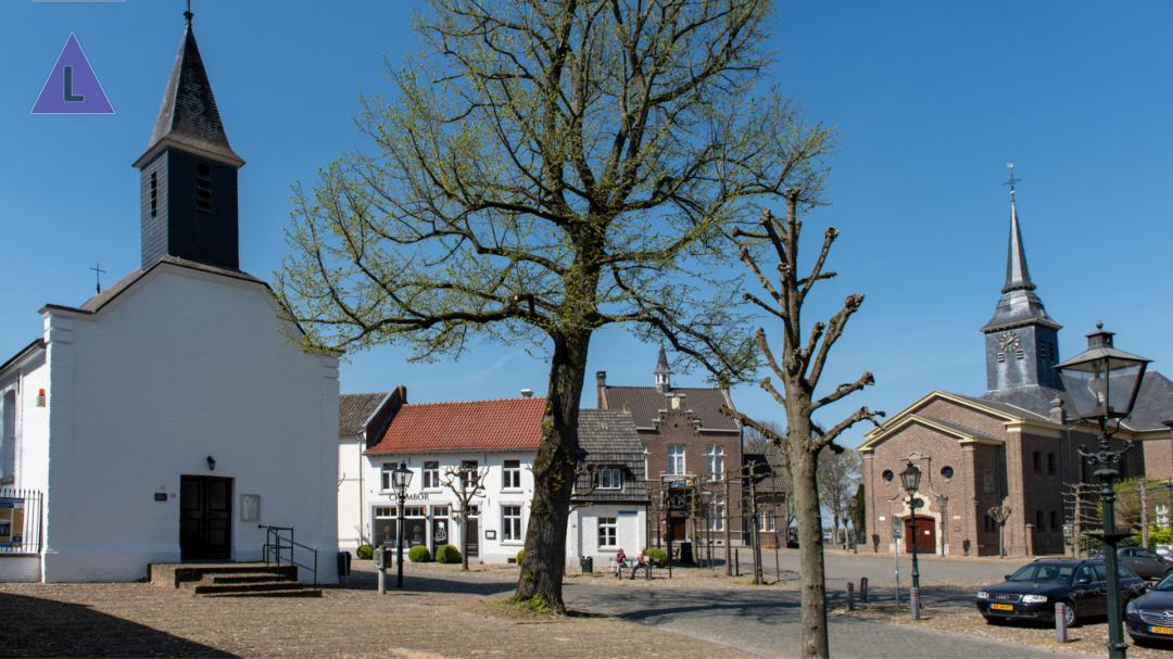 Het Jan van Steffeswertplein in vestingstadje Stevensweert